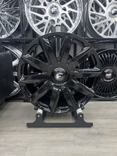 26 Inch Gloss Black Forgiato Flow 004 6x139.7 Escalade Tahoe Wheels Rims