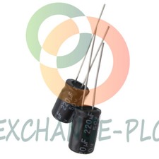 10PCS NEW 220uF 50V  Electrolytic Capacitor 105 C 8x12mm