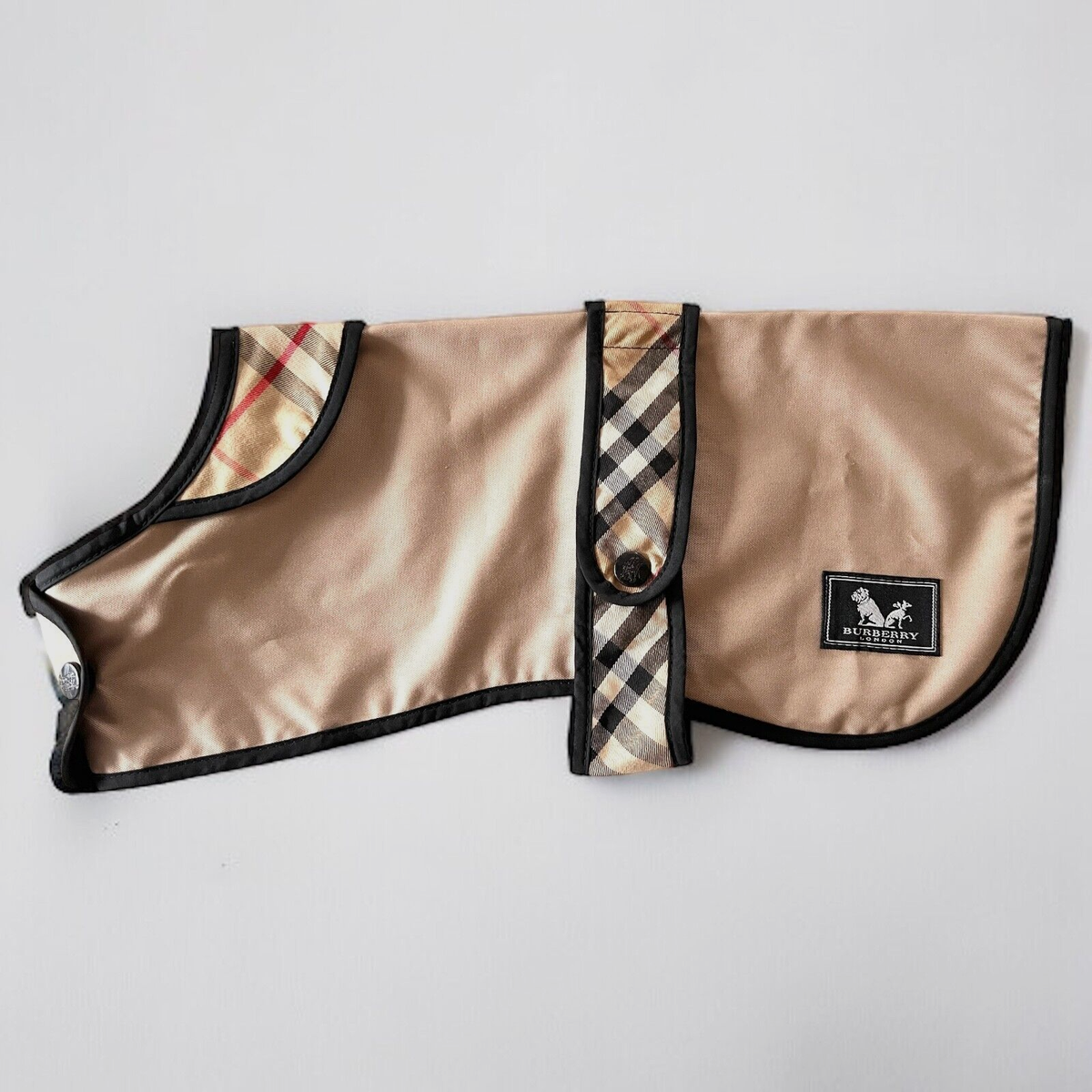 BURBERRY Nova Check Beige Dog Jacket Dog Coat Dog Wear Size 14