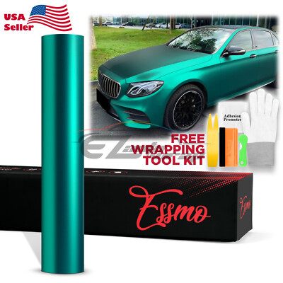 ESSMO PET Romance Chrome Teal Auto Car Vehicle Vinyl Wrap Decal Sticker Paint