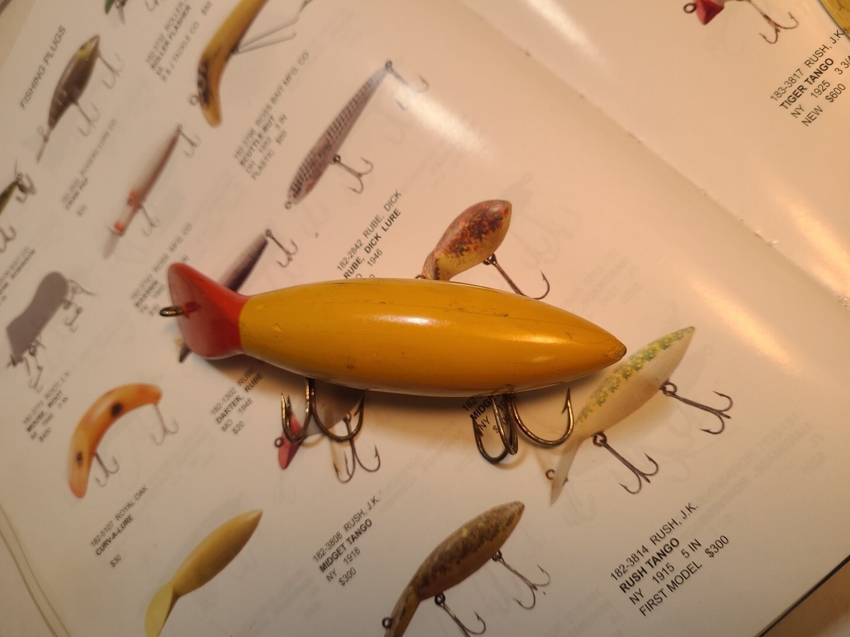 Leurre De Pêche Vintage Rush J.K. Tango 1915 - Bois - Très Bon état