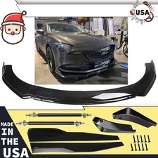 For Mazda 6 2003-2021 Front Bumper /Lip Splitter Spoiler /Body Kit Side+Skirt