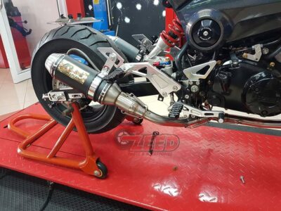 Honda Grom msx125sf Low Dual Mount Auspuff Edelstahlrohr 2014-2022