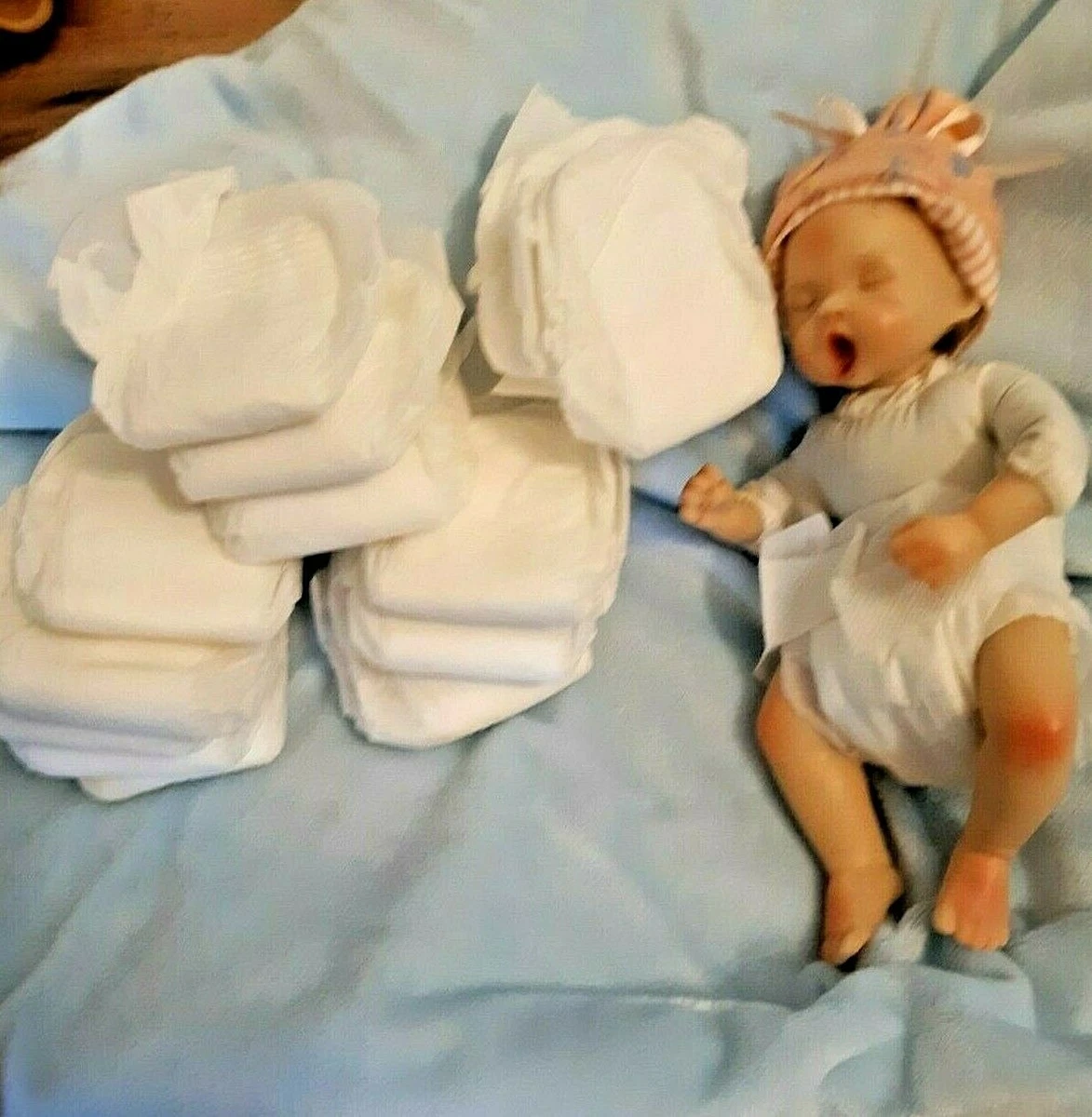 30 teeny tiny Diapers Micro Preemie Size up to 1.5 pd for tiny babies.  Monkeys