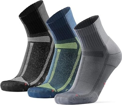 DANISH ENDURANCE Pack Running Socks for Long Distances, Quarter
