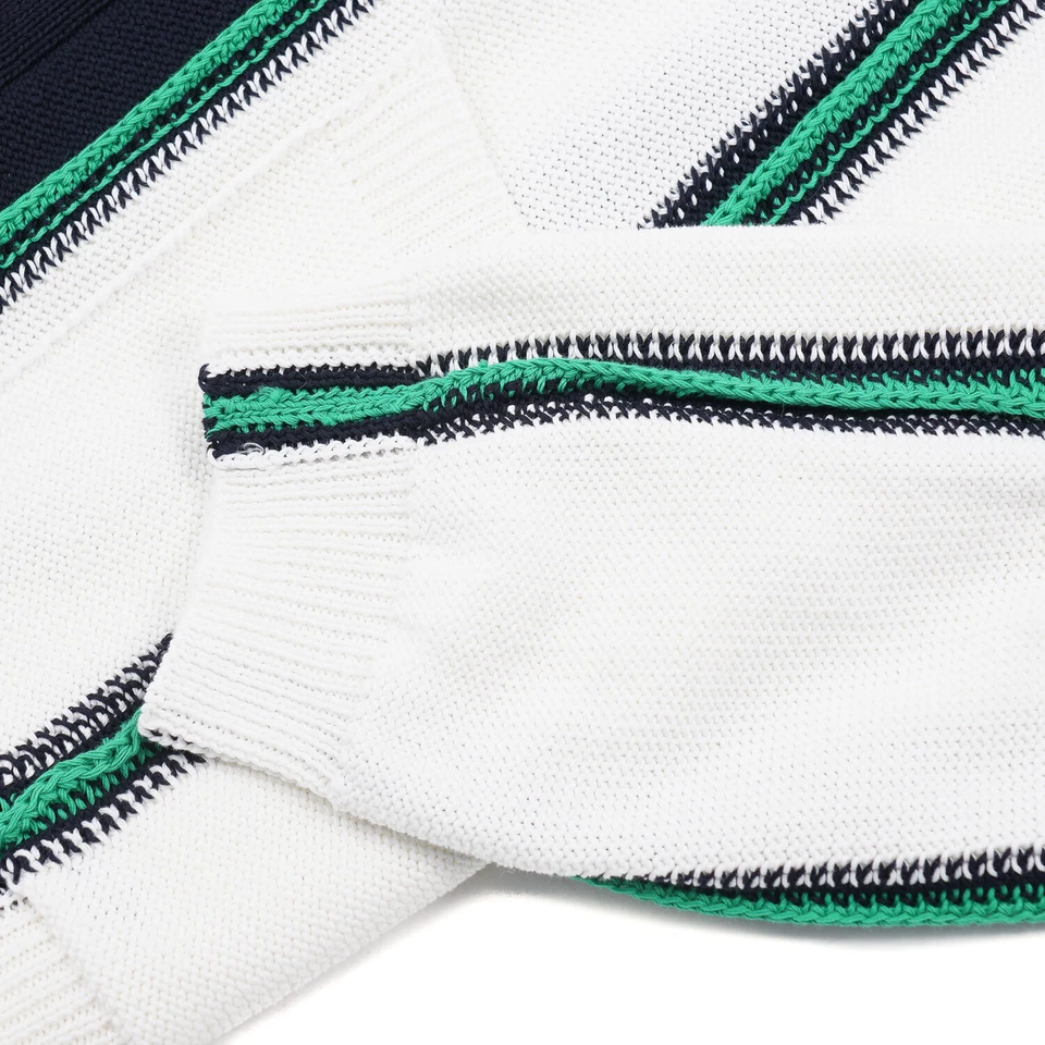 Cárdigan suéter-blazer de algodón tejido Drumohr L (UE 50) NUEVO CON ETIQUETAS Foto 4 de 4