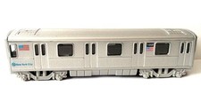 NEW New York City MTA Metro subway rail train diecast model pullback and go 7"