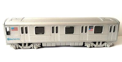 NEW New York City MTA Metro subway rail train diecast model pullback and go 7''