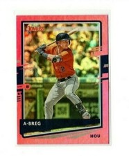 2020 Panini Donruss Pink Holofoil Name Variation ALEX BREGMAN #112   [Mint]