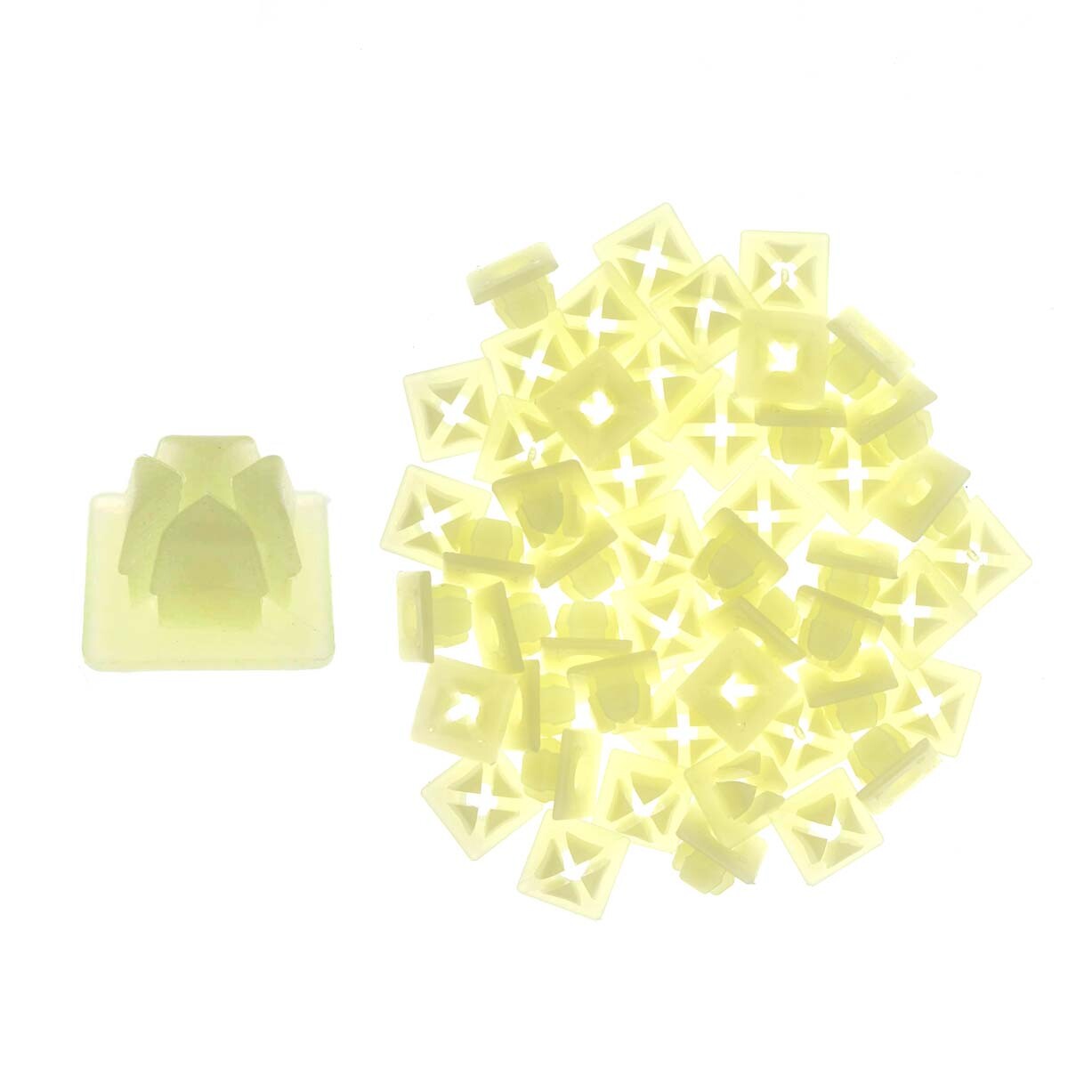 20PCS Retainers / Universal License Plate Mounting Hardware Plastic Insert Clips