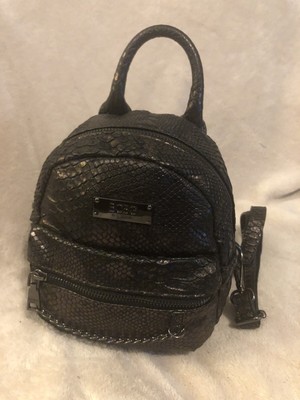 croc embossed backpack