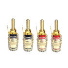4Mm Banana Plug Socket, Gold Plate Binding Post for Amplifier Speaker Terminal