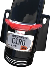 CIRO Taillight and License Plate Mounts Chrome 40051