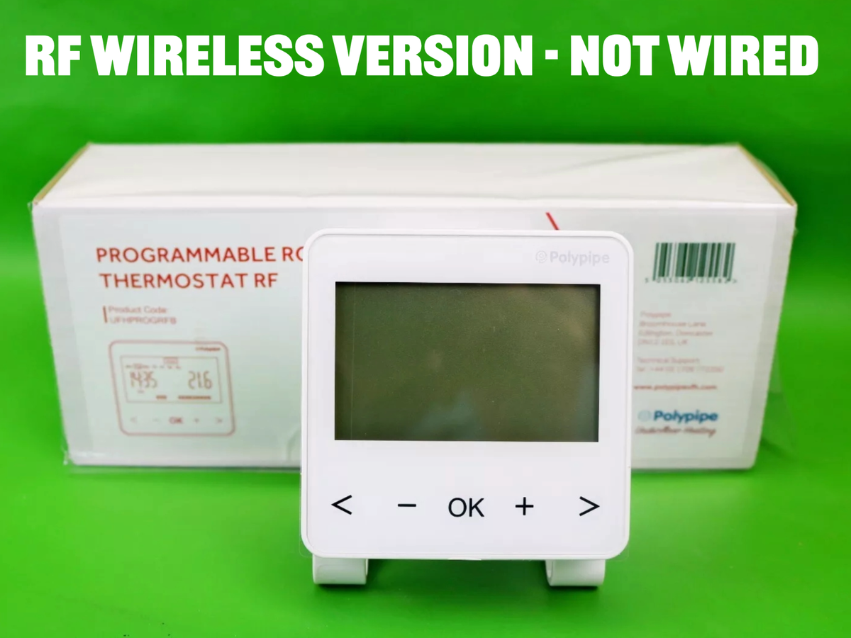 Polypipe Wireless Programmable Room Thermostat RF UFHPROGRFB (PL2)