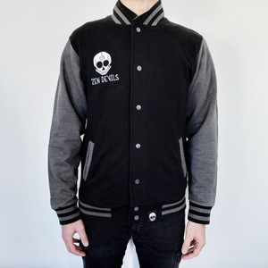 goth varsity jacket