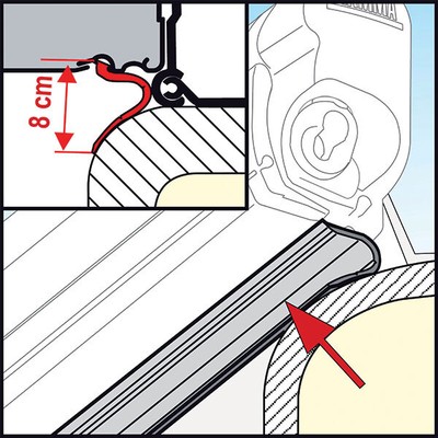 Fiamma Rain Guard Lower