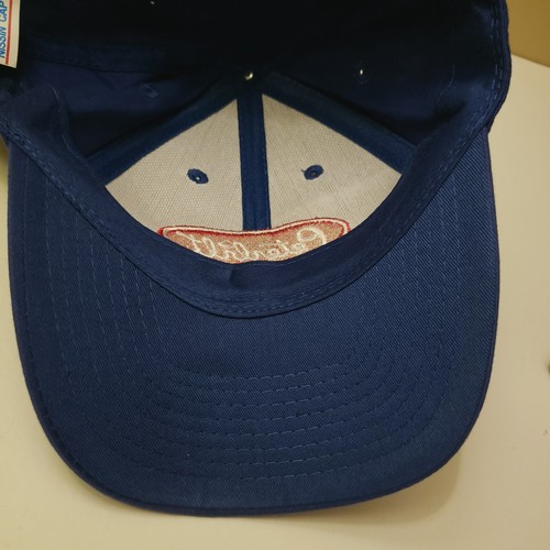 Peterbilt Hat Cap Men Bllue Red Strapback Nissin Logo Trucking All State EUC - Picture 6 of 9