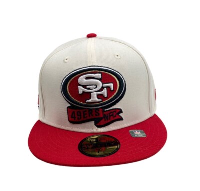 New Era San Francisco 49ers Cream Red 59Fifty fitted NFL hat cap