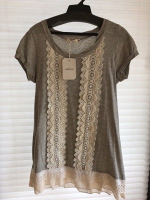 MILLAU FROM LF ~ DRESS SIZE XS~ NWT, Grey Lace TShirt Dress, Was $128 | eBay
