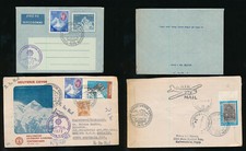 MOUNTAINEERING EVEREST LHOTSE DEUTSCHE EXPEDITION 1972 AEROGRAMME + ILLUST.COVER
