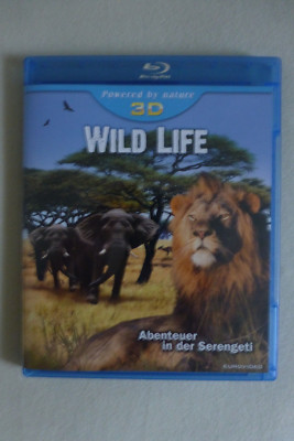 WILD LIFE Real 3D Blu-Ray Afrika Serengeti Big Five Tiere Wildnis Safari Löwen