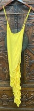 New Material Girl Juniors' Ruched Crisscross Bodycon Dress, Dandellion, XL