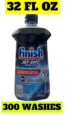 Finish Jet-Dry Ultra Rinse Aid, Dishwasher Rinse & Drying Agent (32 fl. oz.)