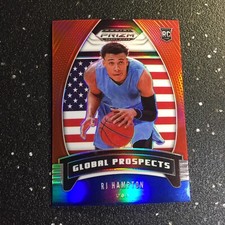 RJ Hampton RC 2020-21 Panini Prizm Draft Picks Global Prospects Red Prizm #99