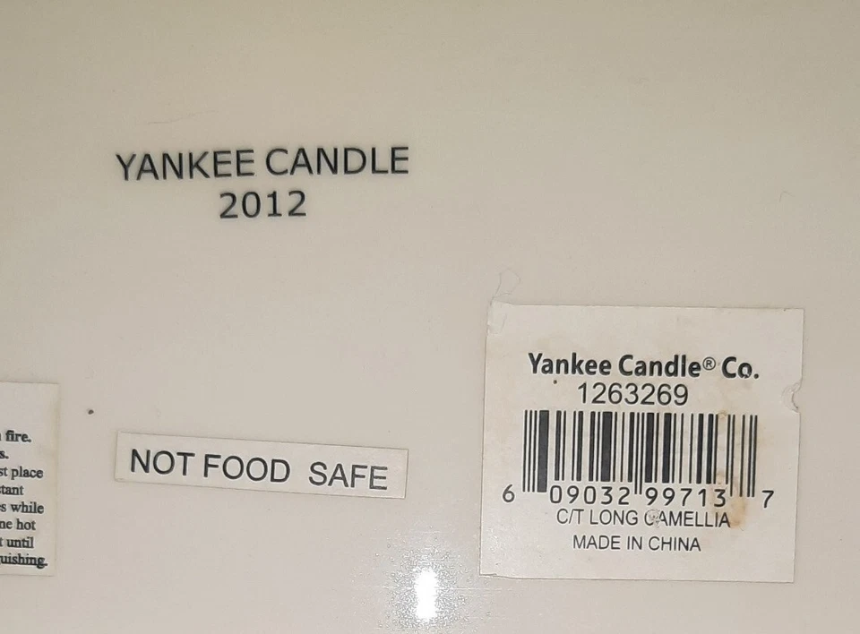 Bandeja Larga Rectángulo Yankee Candle 2012 Larga Camelia Foto 4 de 4