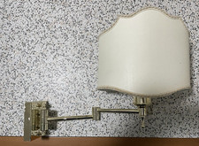 Applique lampadario lampada da muro ottone doppio snodo materiale elettrico E27