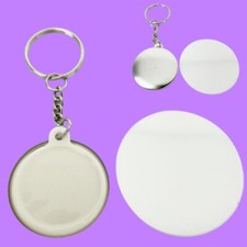 37mm with 100pcs Metal Mirror Key Chain Button Parts Suppliers for Pro Maker