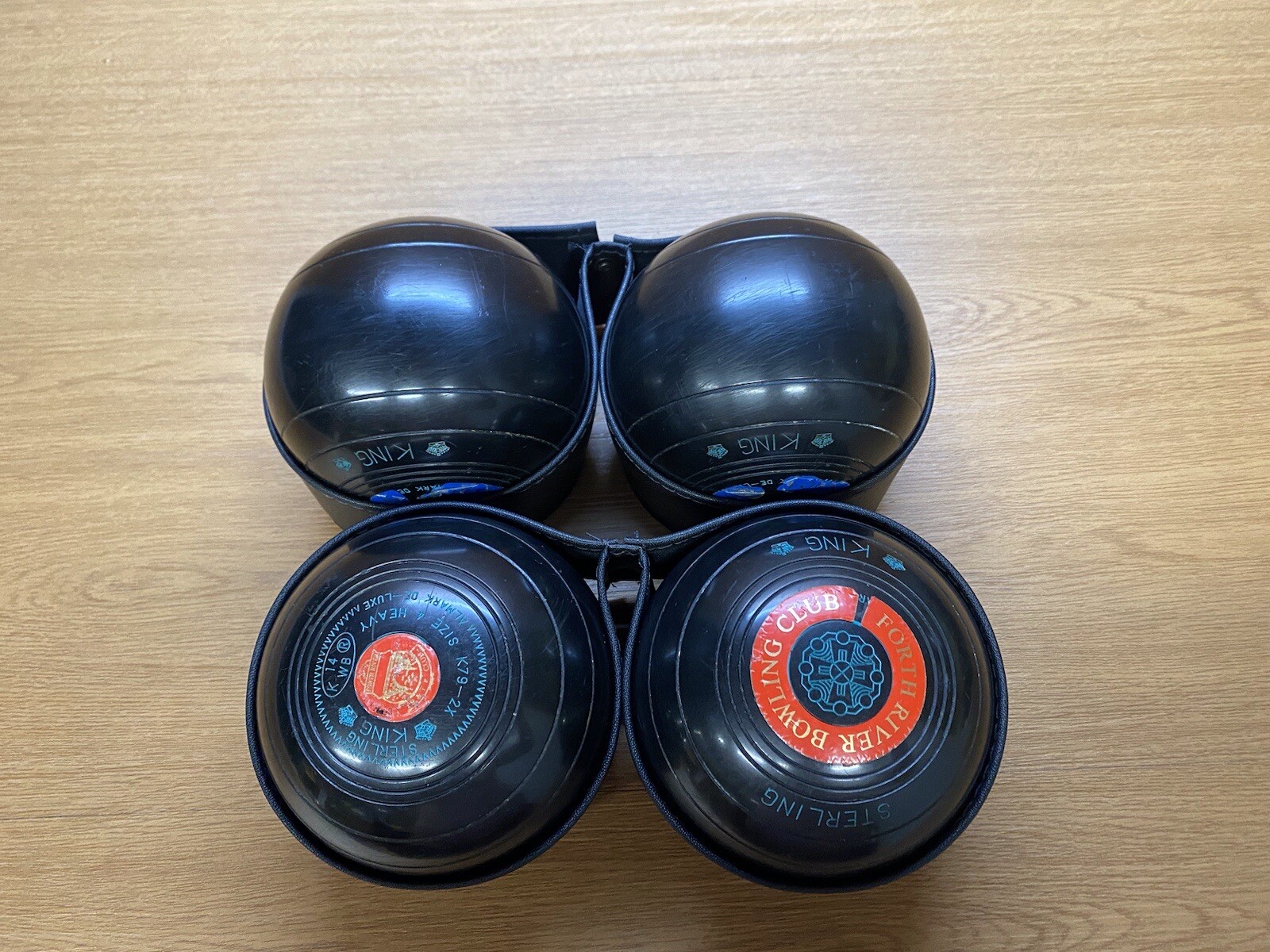 Henselite Almark Sterling King Lawn Bowls Set Of Four Size 4 Heavy eBay