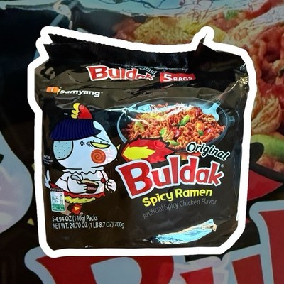 Samyang Buldak Spicy Ramen Original Spicy Chicken Flavor [Pack of 5]