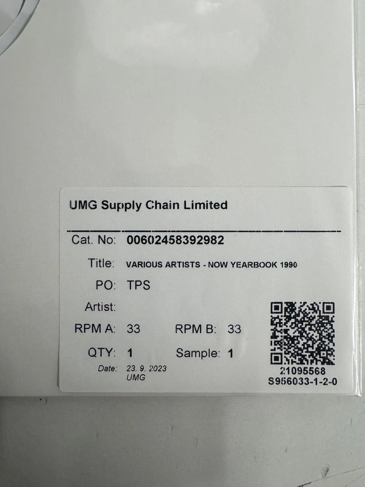 Test Pressing Vinyl - Now Yearbook 1990 - 3 LP - NEW - Image 3 of 4