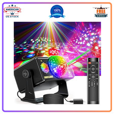 DJ Disco Party Light, Sound Activated LED Strobe Stage Lights for Home Bar Club