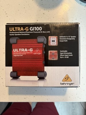 Behringer ULTRA-G GI100 Professional DI-Box with Guitar Speaker Emulation