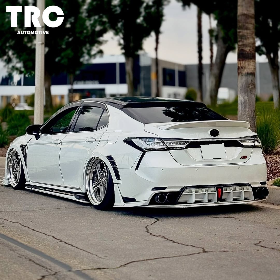 BMW Style LED Tail Lights For 2018-2024 Toyota Camry w/ Center Light Clear White
