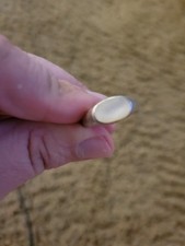 LADIES STERLING RING WITH WHITE STONE - SIZE 7.5