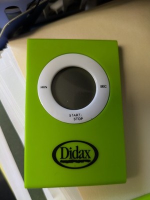 Didax Magnetic Digital Timer - Lime Color -  Item TCR20718