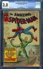The Amazing Spider-Man #20 CGC 3.0 OW/W Marvel 1965 - 1st Appearance of Scorpion