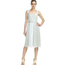 $2495 NWT Carolina Herrera Chiffon Dress 6 silk Chiffon
