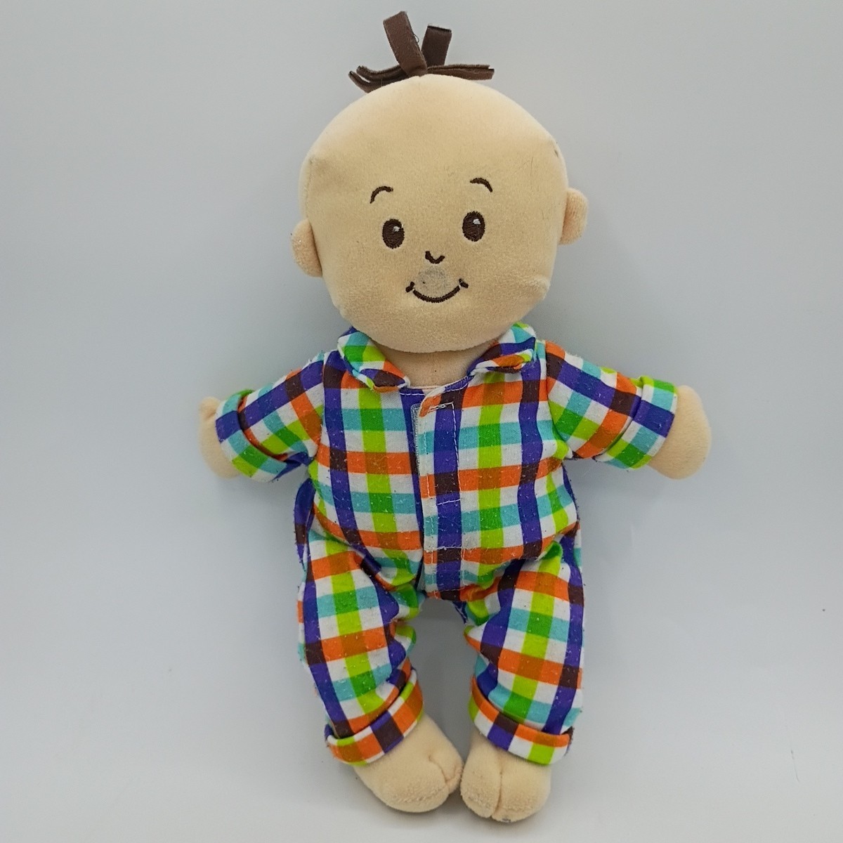 Manhattan Toy Wee Baby Stella Fella Boy Doll Plaid Outfit Pl