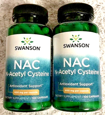 200 Caps NAC N-Acetyl Cysteine 600mg Liver Cellular Health Antioxidant Exp. 2027