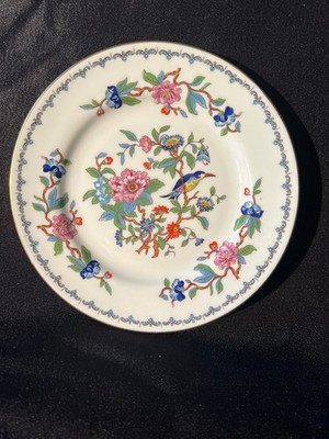 Aynsley Pembroke Set of 8 Salad Plates, 6-1/2'', Bird, Gold Trim, Bone China