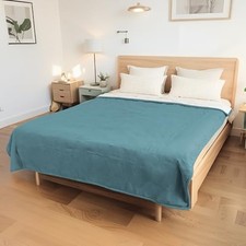 Electric Heated Blanket Queen Size 84"x90" - 84x90inches-Queen C-lake Green