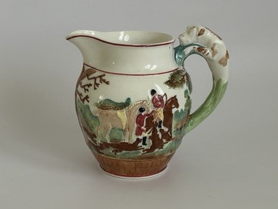 Vintage Wedgwood Ceramic Pitcher D'ye Ken John Peel Hunting Scene England 5 1/4 