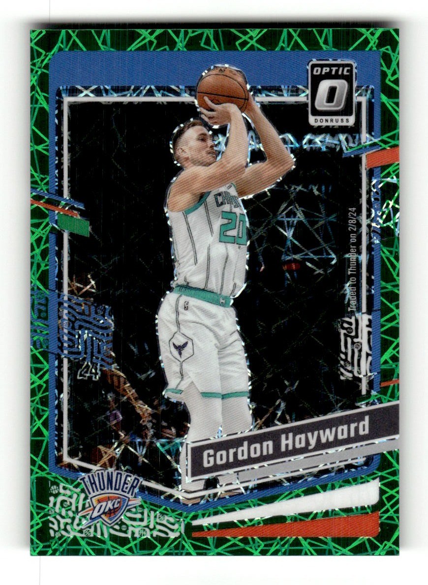 2023-24 Donruss Optic Gordon Hayward Green Velocity #/49 #48
