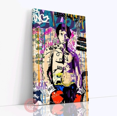 Rocky Balboa Graffiti Apollo Leroy Pop Art Film Wandbild Wohnzimmer Leinwand