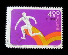 Poland Stamps Scott 2085 Hop Step Jump 4 Zloty 1975 Used OG