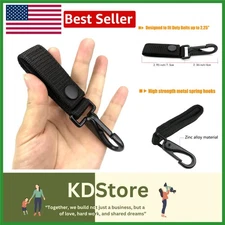 Heavy Duty Duty Belt Keeper & Key Holder Set - Tactical Nylon Webbing for Law...